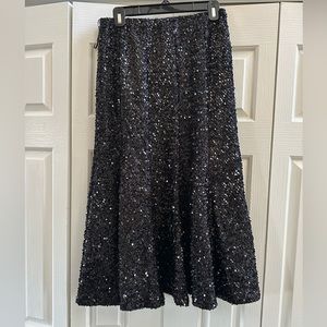 R&M Richards black sequin skirt